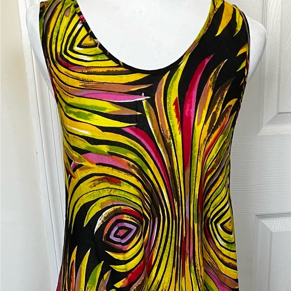 Coco Cabana Colorful Design Lightweight Resort Beach Pool Dress Cover Up Sz M - Picture 2 of 11